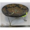 Image 1 : PAINTED ASIAN INFLUENCED PLATE WITH STAND