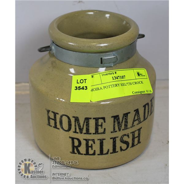 MOIRA POTTERY RELISH CROCK