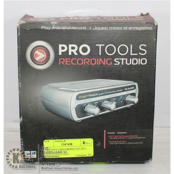 PRO TOOLS RECORDING STUDIO - FAST TRACK