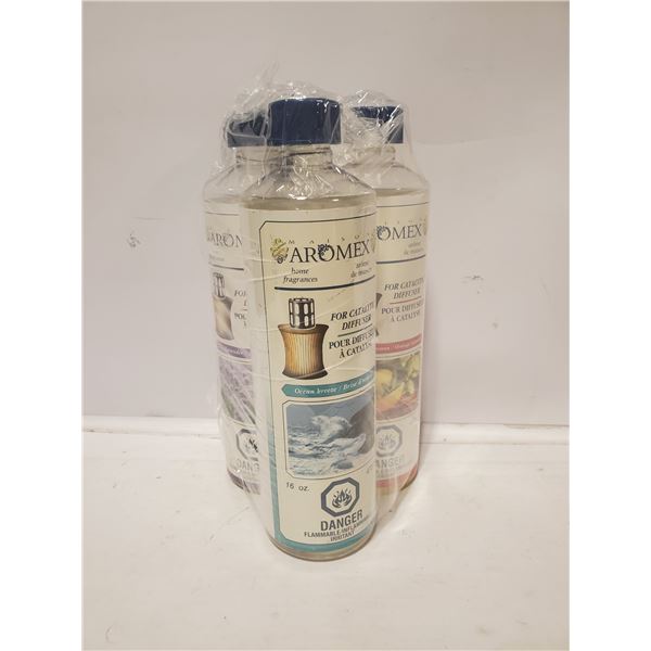 3 BOTTLES OF CATALYTIC BURNER OILS FOR LAMP BERGER