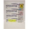 Image 1 : 4 PACK SENSODYNE TOOTHPASTE SET 4X184G