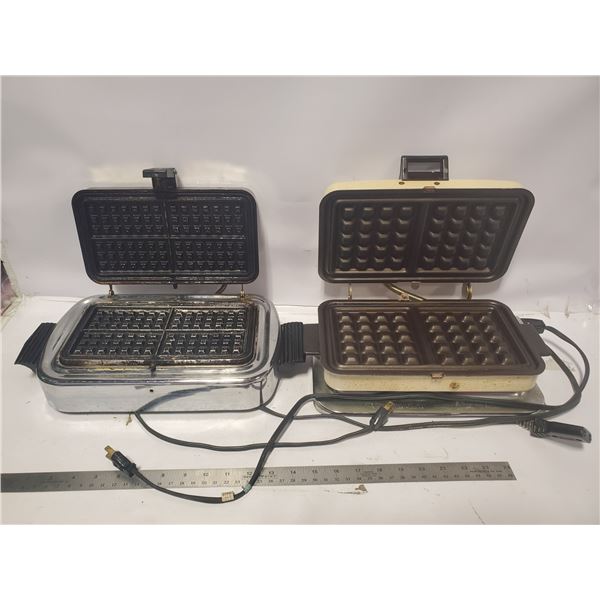 2 VINTAGE WAFFLE MAKERS