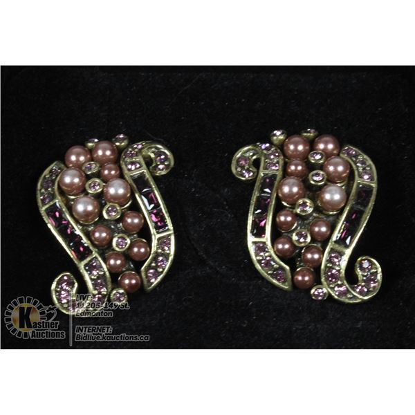 HIEDI DEUS "RETURN TO GRACE"CLIP EARRINGS