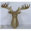 Image 1 : GOLD DEER HEAD SHOW HOME WALL HANGING