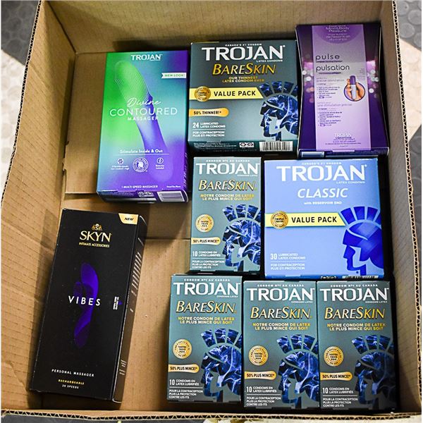 FLAT LOT OF BRAND NAME CONDOMS