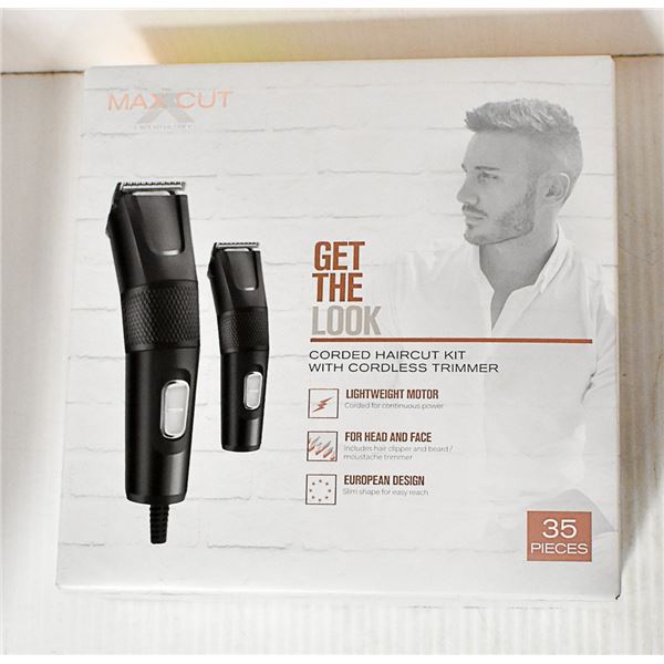 MAXCUT 35 PIECE CORDED HAIRCUT TRIMMER