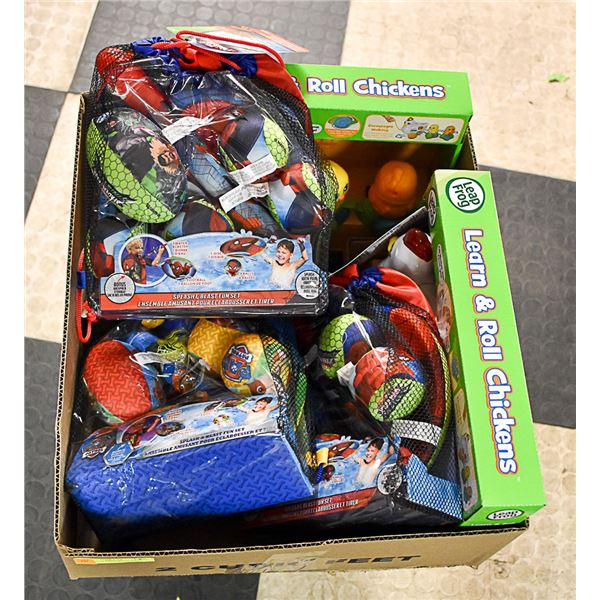 FLAT LOT OF CHILDRENS TOYS