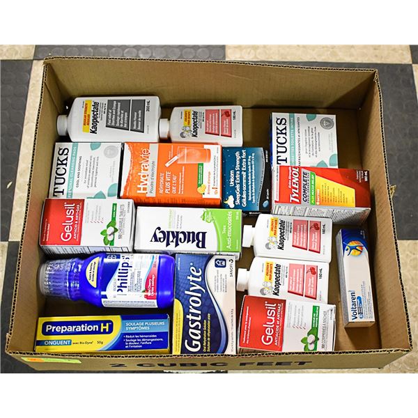FLAT LOT OF ASSORTED HEALTHCARE PRODUCTS
