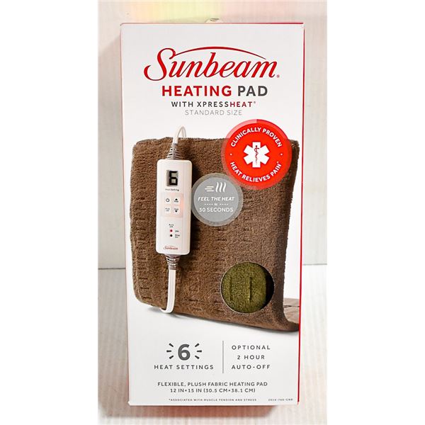 SUNBEAM HEATING PAD WITH XPRESSHEAT