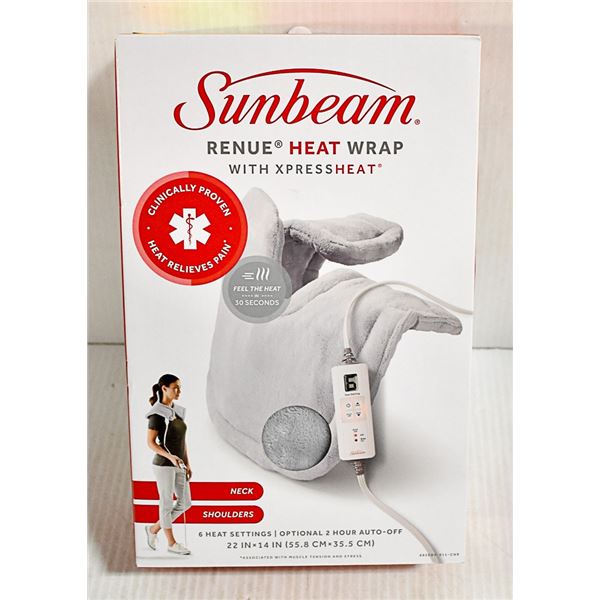 SUNBEAM RENUE HEAT WRAP WITH EXPRESS HEAT