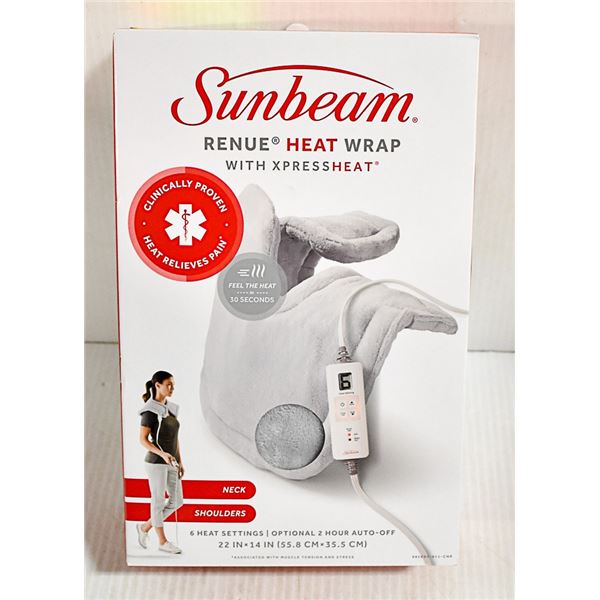 SUNBEAM RENUE HEAT WRAP WITH EXPRESS HEAT