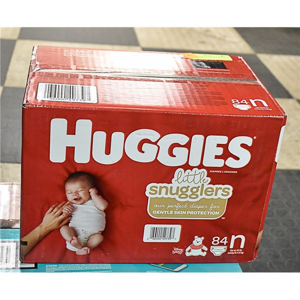 HUGGIES LITTLE SNUGGLERS SIZE N 84 PER BOX