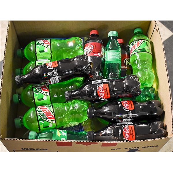 FLAT LOT OF BRAND NAME SOFT DRINKS