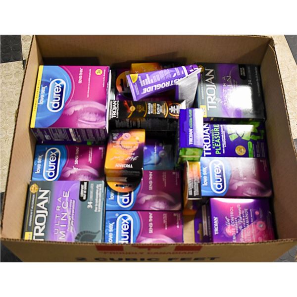 FLAT LOT OF BRAND NAME CONDOMS