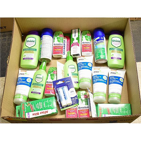 FLAT LOT OF BRAND NAME SKIN CARE PRODUCTS