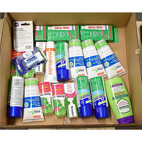 FLAT LOT OF BRAND NAME SKIN CARE PRODUCTS