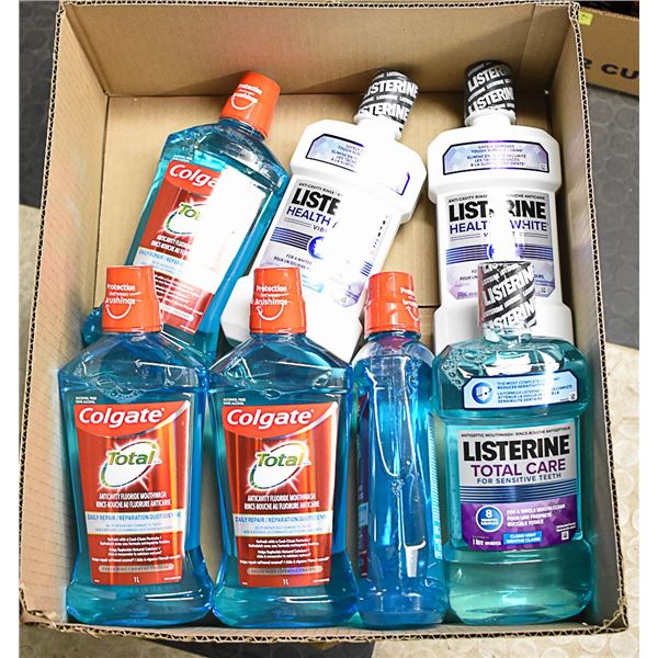 FLAT LOT OF BRAND NAME MOUTHWASH