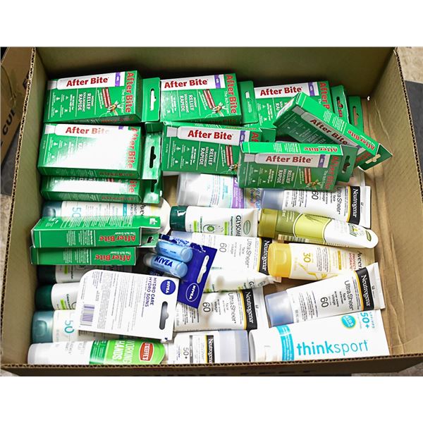 FLAT LOT OF BRAND NAME SKIN CARE PRODUCTS