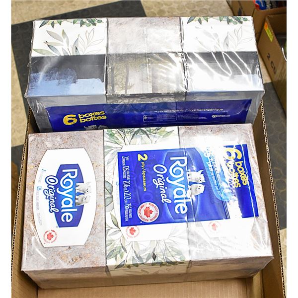 FLAT LOT OF ROYALE FACIAL TISSUE