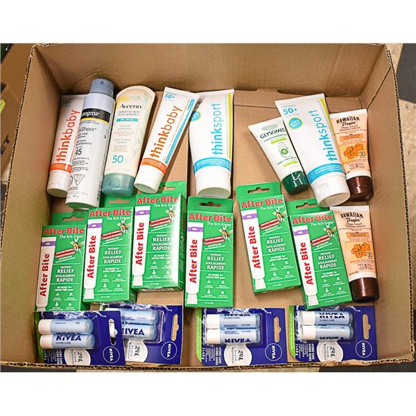 FLAT LOT OF BRAND NAME SKIN CARE PRODUCTS