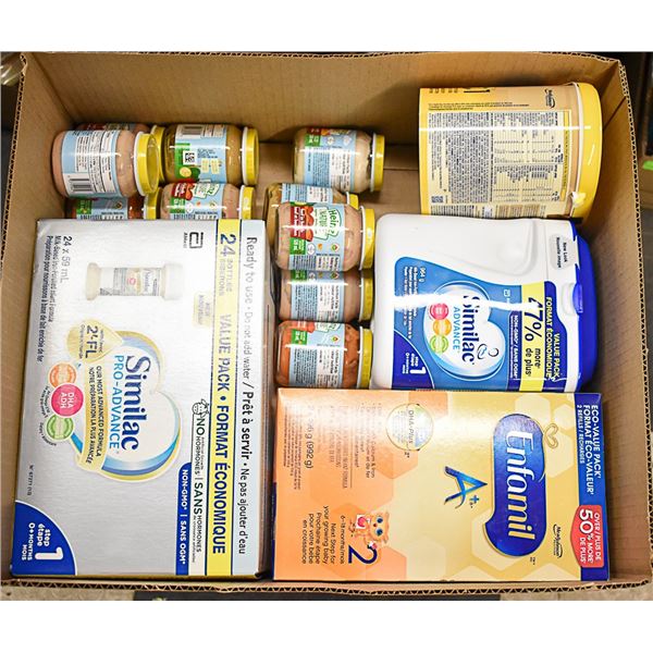 FLAT LOT OF BABY FOOD PRODUCTS