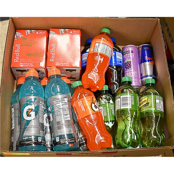 FLAT OF BRAND NAME  SOFT DRINKS