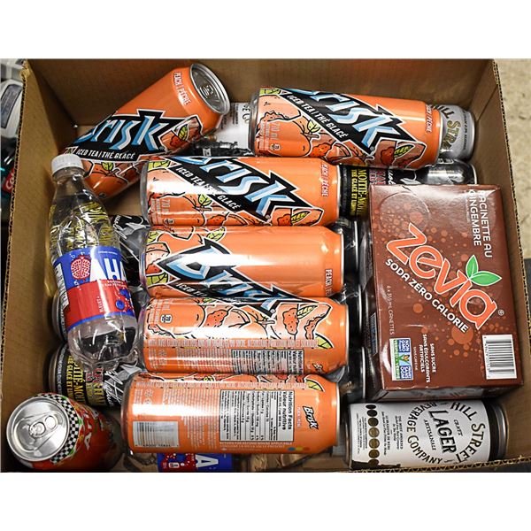 FLAT LOT OF BRAND NAME SOFT DRINKS