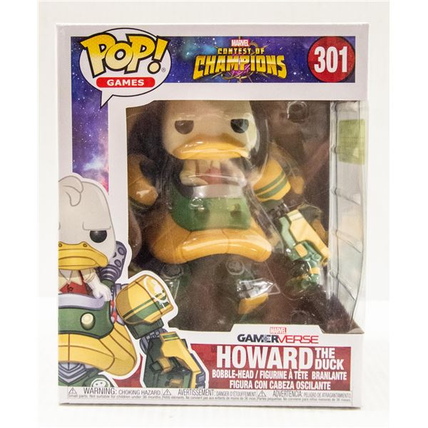 FUNKO POP:  HOWARD THE DUCK; CONTEST OF CHAMPIONS