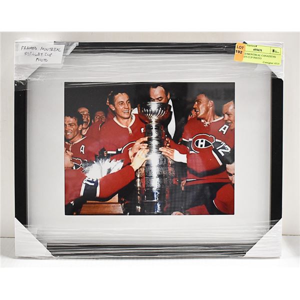 FRAMED MONTREAL CANADIENS STANLEY CUP PHOTO