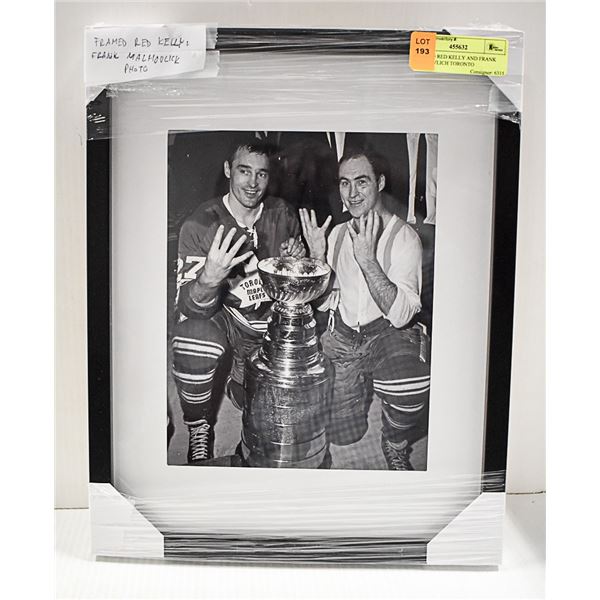 FRAMED RED KELLY AND FRANK MALHOVLICH TORONTO