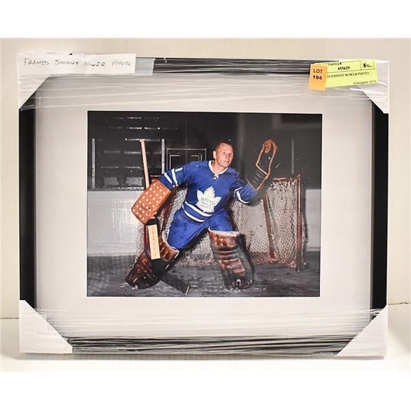 FRAMED JOHNNY BOWER PHOTO