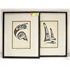 Image 1 : PAIR OF DANNY DENNIS NATIVE PRINTS SIGNED
