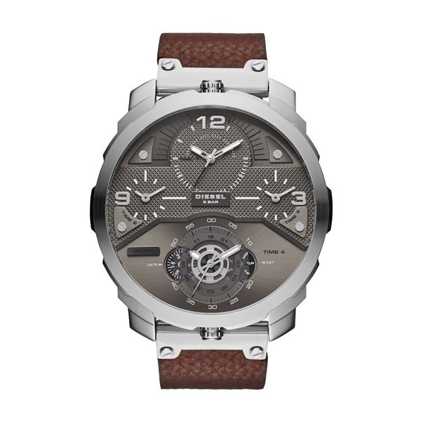NEW DIESEL GUNMETAL DIAL 4 TIMEZONE 60MM MSRP $439
