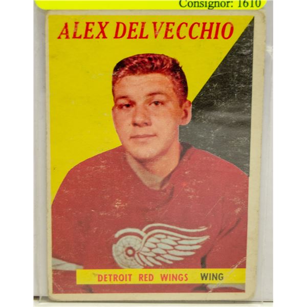 ALEX DELVECCHIO 1957-58 DETROIT RED WINGS #52