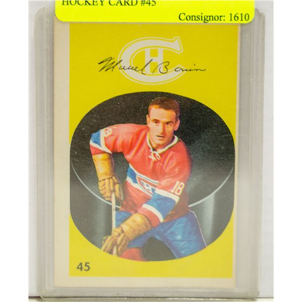 MARCEL BONIN PARKHURST 1962/63 HOCKEY CARD #45