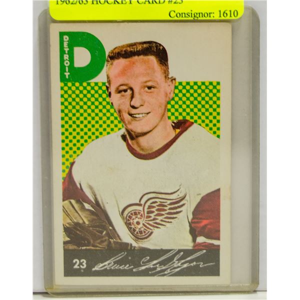 BRUCE MACGREGOR PARKHURST 1962/63 HOCKEY CARD #23