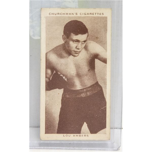 1938 BOXING TOBACCO CARD ORIGINAL LOU AMBERS
