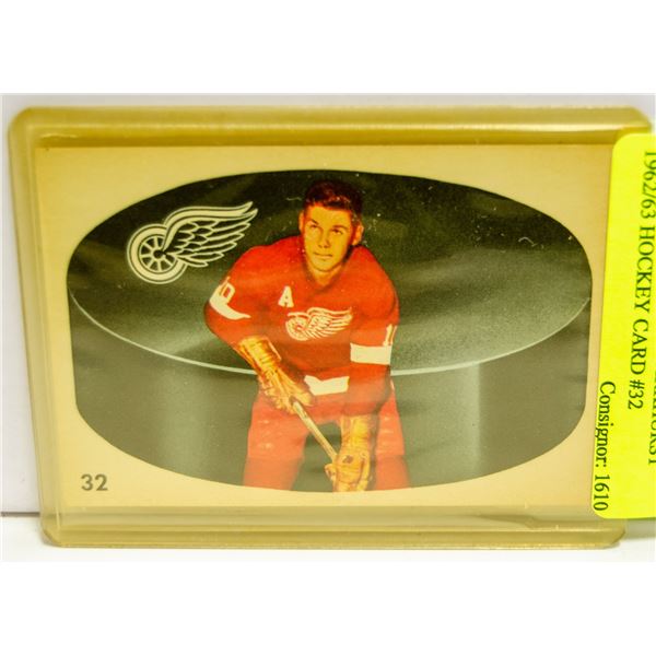 ALEX DELVECCHIO PARKHURST 1962/63 HOCKEY CARD #32