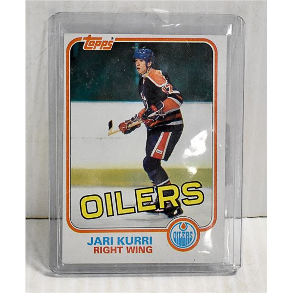 JARI KURRI ROOKIE HOCKEY CARD
