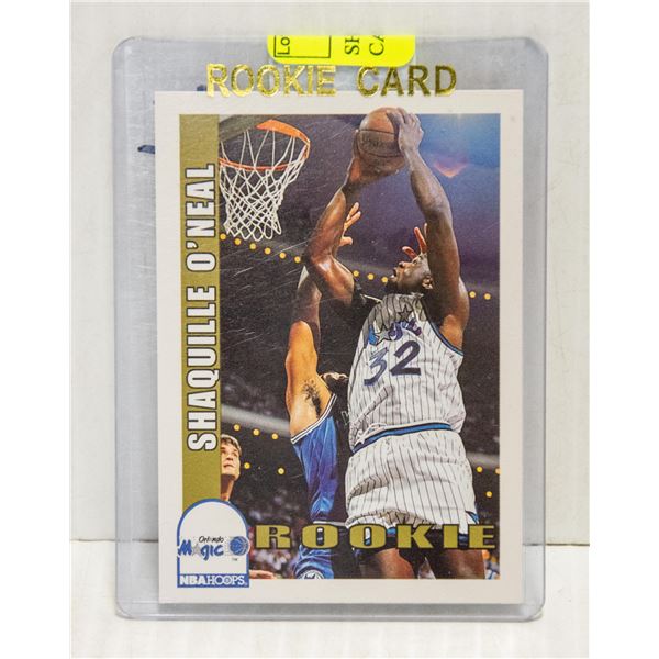 SHAQUILLE O'NEAL SHAQ ROOKIE CARD NBA