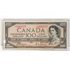 Image 1 : CANADIAN DEVILS FACE 1954 $100 BILL EXCELLENT COND