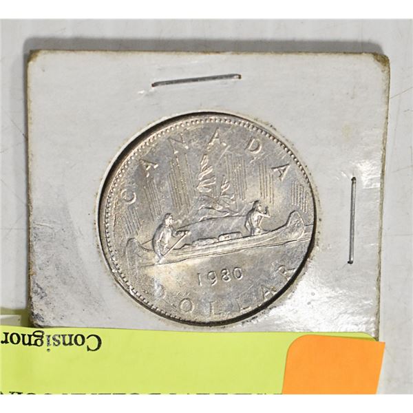 1980 CANADIAN 1 DOLLAR COIN