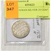 Image 1 : 1872 CANADIAN SILVER 25 CENT