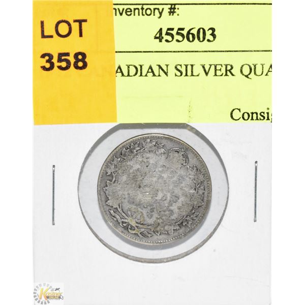 1912 CANADIAN SILVER QUARTER