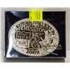 Image 1 : HESSTON MONTANA SILVERPLATE NFR BELT BUCKLE 2009