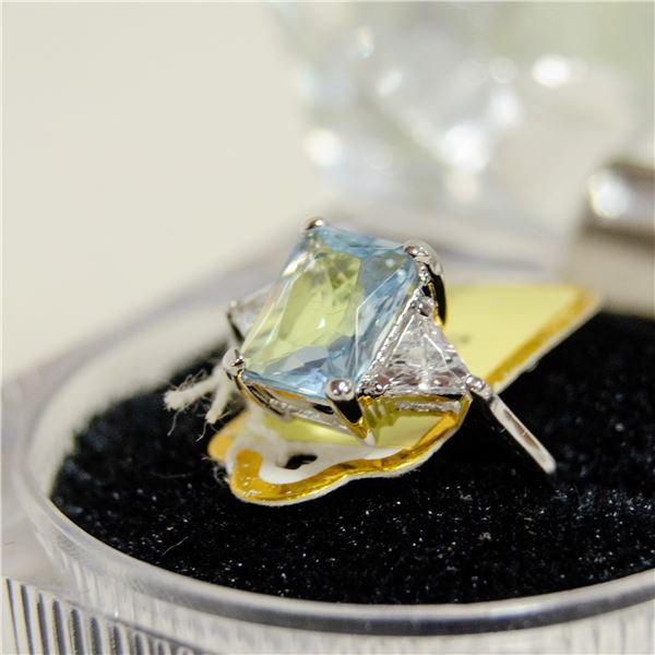 NEW STERLING 925 SILVER  LADIES RING SIZE 7, CUBIC