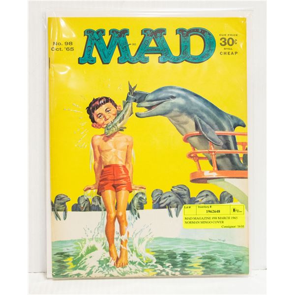 MAD MAGAZINE #98 MARCH 1965 NORMAN MINGO COVER