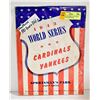 Image 1 : ORIGINAL YANKEES 1943 WORLD SERIES PROGRAM RARE