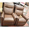 Image 1 : PAIR OF SHOWHOME GENUINE LEATHER ELECTRIC