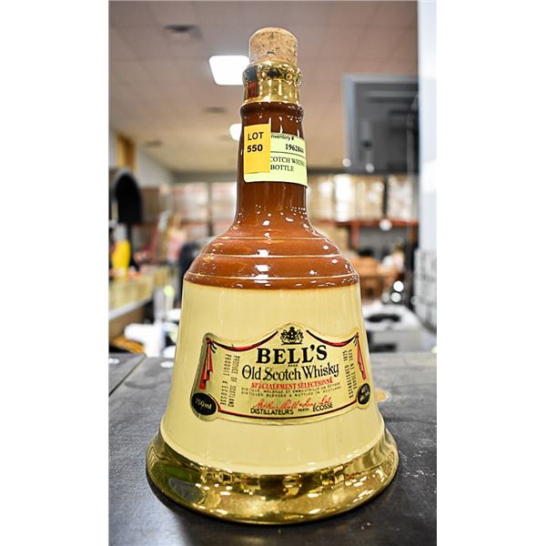 BELLS SCOTCH WHISKY BELL SHAPED BOTTLE